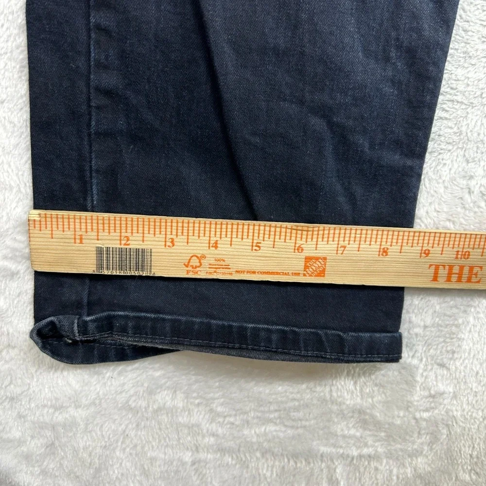 Levi's 514 Straight Fit Jeans Men Dark Blue Wash Denim Pockets Stretch - 37X31.5